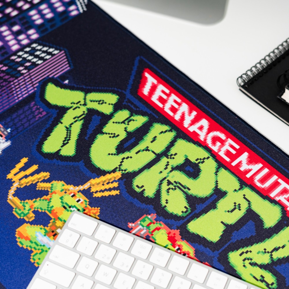 Tartarughe Ninja (Teenage Mutant Ninja Turtles) TMNT Tappetino da Scrivania per Tastiera e Mouse Pad PC Gaming Deskmat XXL Idea Regalo