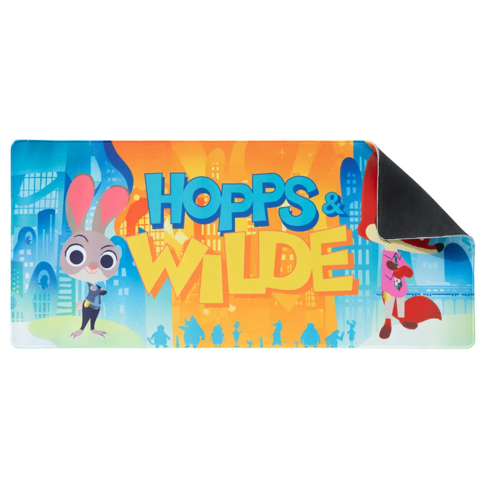 Disney - Zootropolis 2 (Hopps & Wilde) Tappetino per Tastiera e Mouse Pad Pc Gaming Deskmat Grande XXL 80x35cm