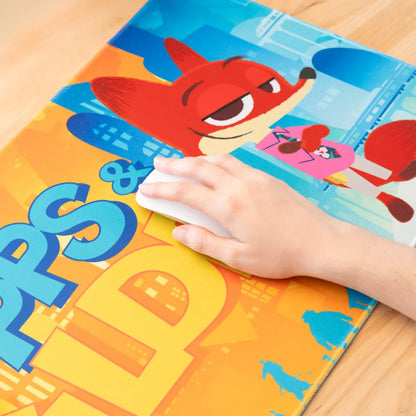 Disney - Zootropolis 2 (Hopps & Wilde) Tappetino per Tastiera e Mouse Pad Pc Gaming Deskmat Grande XXL 80x35cm