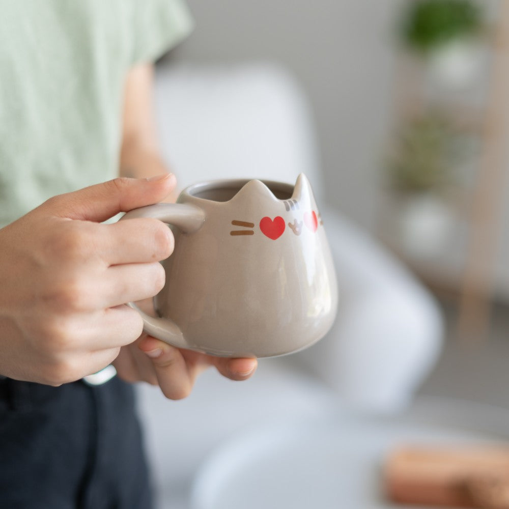 Tazza Pusheen 3D Ceramica 420 ml Colori Vivaci Stampa Alta Qualità Regalo Kawaii Amica Compleanno
