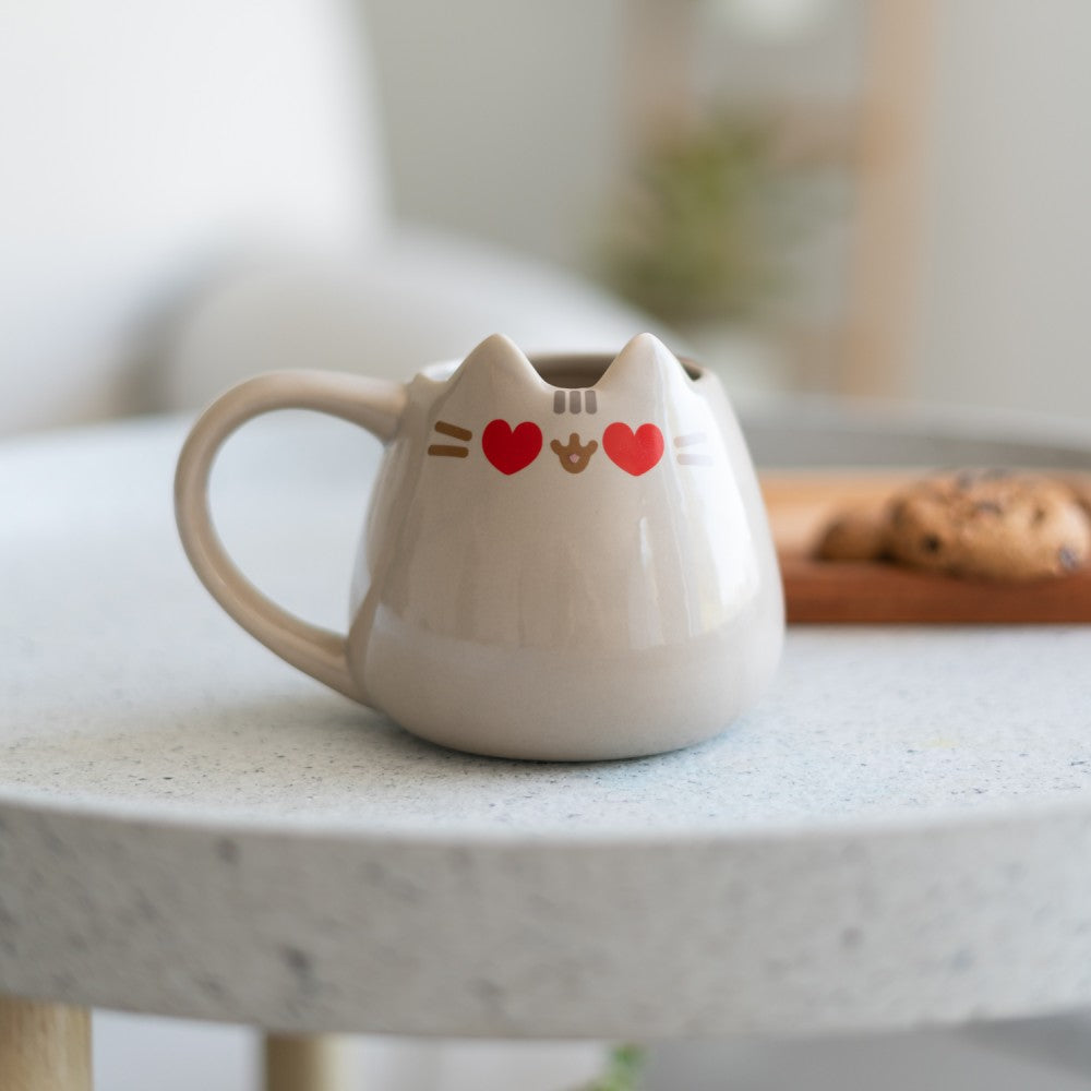 Tazza Pusheen 3D Ceramica 420 ml Colori Vivaci Stampa Alta Qualità Regalo Kawaii Amica Compleanno