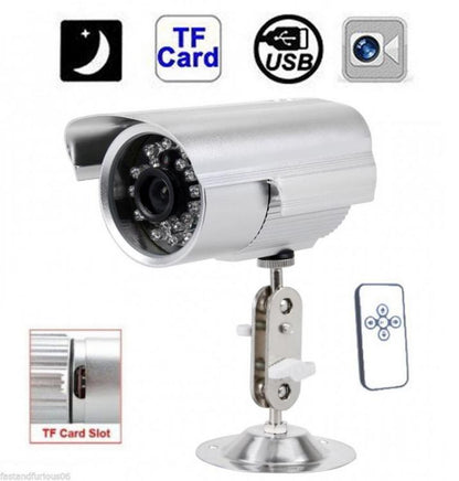 Telecamera Videosorveglianza Telecomando Registrazione Micro Sd Led Infrarossi