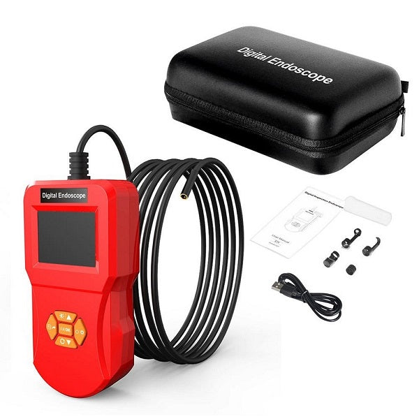 Telecamera Endoscopica Digitale Sonda 3 Mt Display Monitor Ip67 Fotocamera Vga