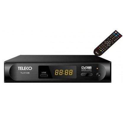 Teleco Decoder Digitale Terrestre Dvb/T2 Pvr Registratore Usb Hdmi / Scart / Lan