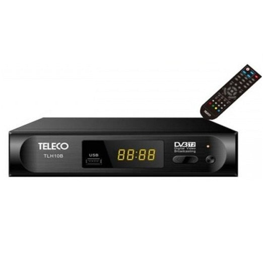 Teleco Decoder Digitale Terrestre Dvb/T2 Pvr Registratore Usb Hdmi / Scart / Lan