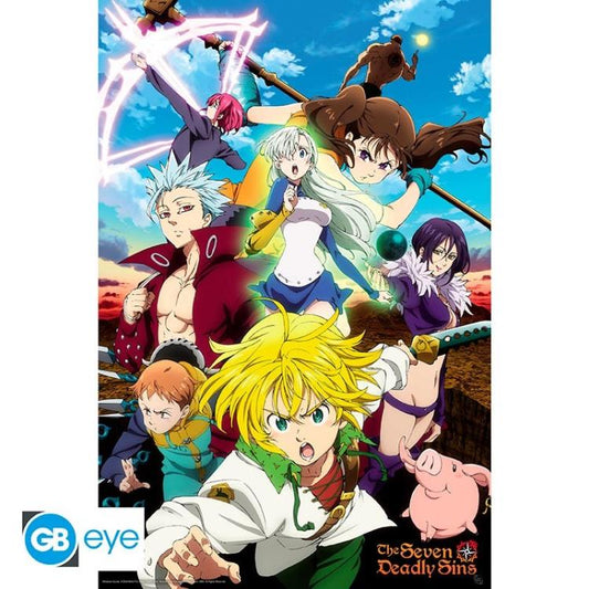 ABYSTYLE MAXI POSTER THE SEVEN DEADLY SINS: "MELIODAS & SINS" (GB EYE) 91,5x61cm