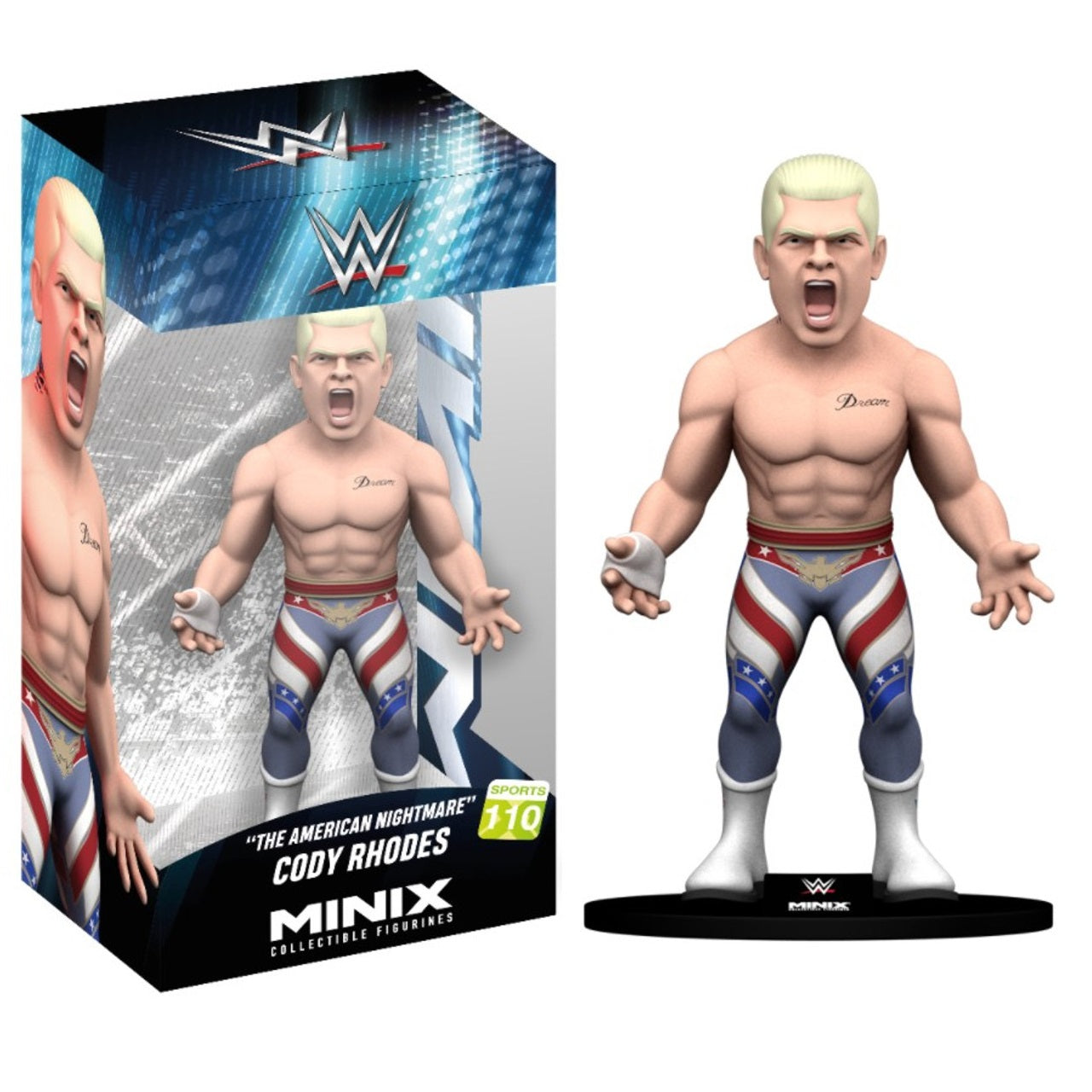 Minix WWE Cody Rhodes (Sports 110) Figure Wrestling PVC 12Cm