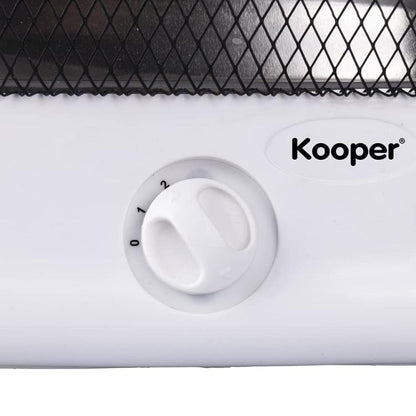 Kooper Thermo | Stufa Elettrica Al Quarzo A 2 Elementi 400/800W Stufetta Alogena