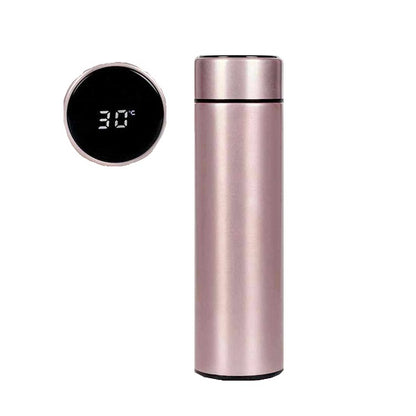 Thermos Display Touch Led Temperatura Caldo Freddo Acciao Bevande Liquidi 450 Ml