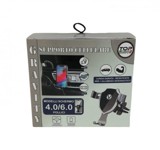 Supporto Gravity Telefono Cellulare Smartphone 4"/6" Per Bocchette D'Aria Auto
