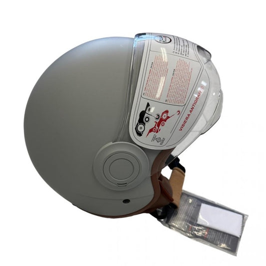 CASCO JET SIRIO MATT MOTO SCOOTER OMOLOGATO ECE VISIERA REMOVIBILE (GRIGIO tg.M)