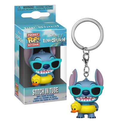 Funko Pop! Pocket Keychain: Disney Lilo è Stich (Stich in Tube) Mini Figure, Portachiavi da Collezione, 4cm