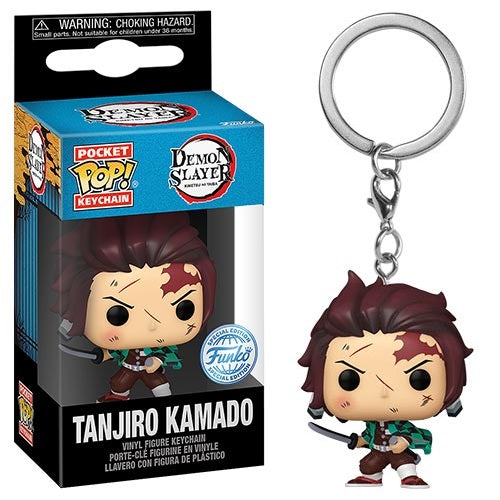 Funko Pop ! Keychain - Demon Slayer (Tanjiro Bd) Special Edition Portachiavi 4Cm