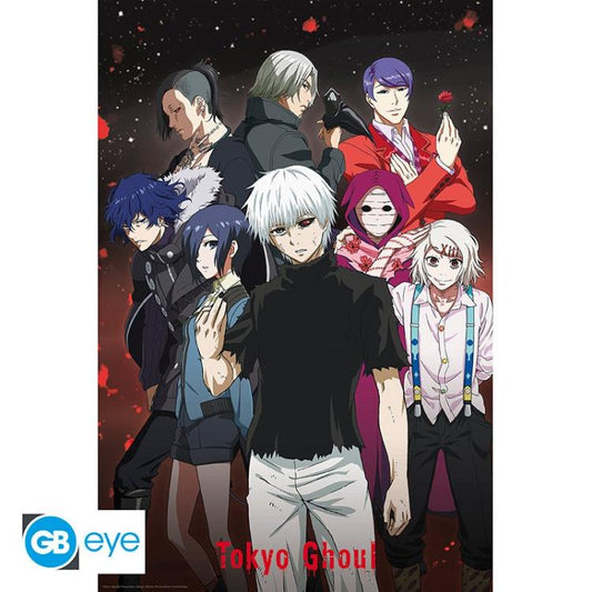 ABYSTYLE MAXI POSTER TOKYO GHOUL : "GROUP" KEN KANEKI GRUPPO (GB EYE) 91,5x61cm