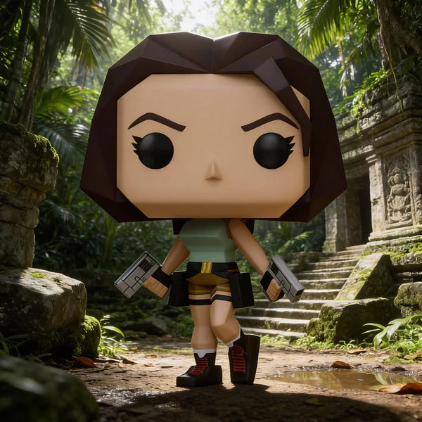 Funko Pop! Games Tomb Raider - (1192) Lara Croft (Polygonal) Figure 3D 9cm