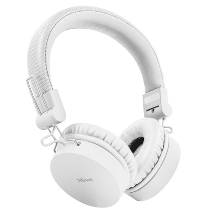 Trust Tones Cuffie Bluetooth Senza Fili Wireless Pieghevoli Smartphone Pc Bianca