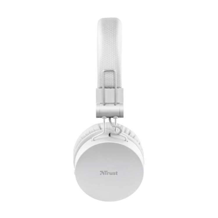 Trust Tones Cuffie Bluetooth Senza Fili Wireless Pieghevoli Smartphone Pc Bianca