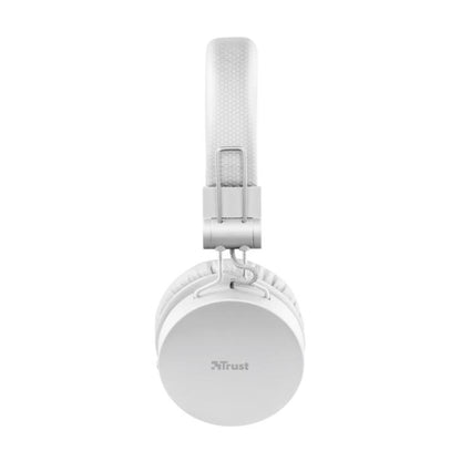 Trust Tones Cuffie Bluetooth Senza Fili Wireless Pieghevoli Smartphone Pc Bianca