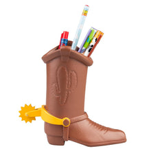 Portapenne - Disney Pixar (Toy Story) Stivale di Woody + Set Cancelleria Porta Penne Matite Ufficiale 18 x 16,3 x 8,5 cm