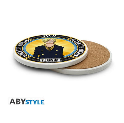 Abystyle - ONE PIECE - Sottobicchiere Ceramic Coasters - Sanji - Straw Hat Crew