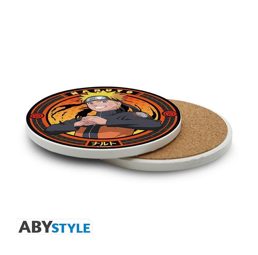 Abystyle - NARUTO SHIPPUDEN - Sottobicchiere Ceramic Coasters - Naruto