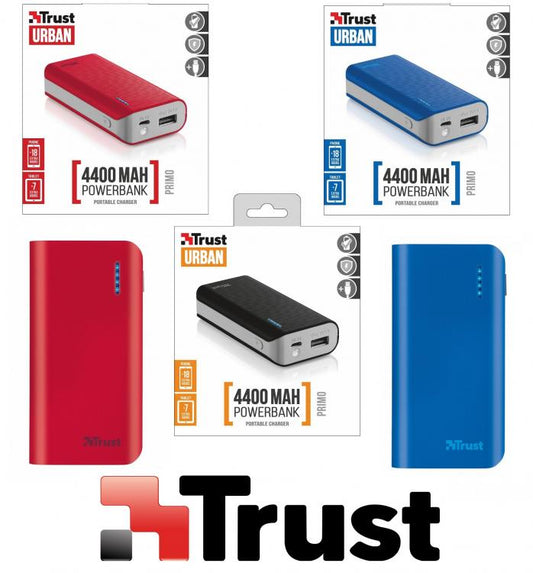 Tust-Urban Power Bank Batteria Esterna Caricabatteria Portatile Universale 4400