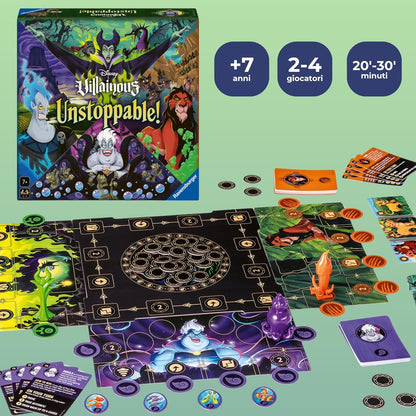 Ravensburger -Gioco da Tavolo Disney Villainous: Unstoppable 2-4 Giocatori