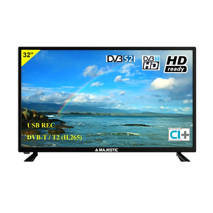 Tv 32" Led Majestic Tvd-232 S2 Hd Ready Hdmi Smart Hd Ready Usb Dvb-T/T2 Pc Ps4