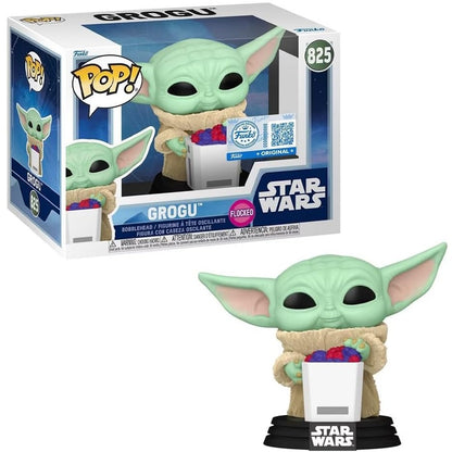 Funko Pop! Star Wars (825) Grogu (Flocked) Special Edition - Vinyl Figure 9cm