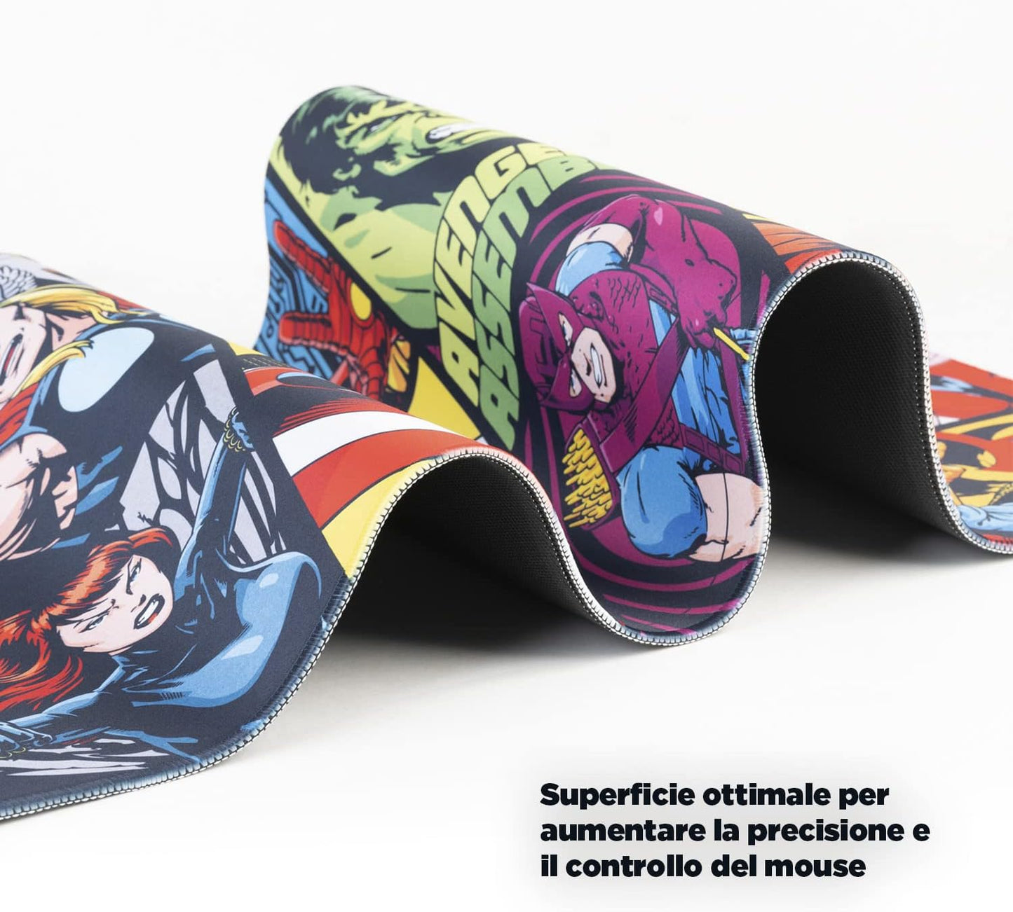 Marvel Personaggi Avengers Tappetino Scrivania per Tastiera e Mouse Pad Gaming Deskmat XXL