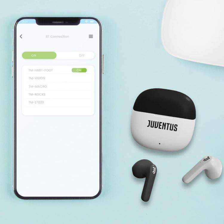 Techmade Auricolari Earbuds Juve Bluetooth Cuffie Senza Filo Wireless Powerbank