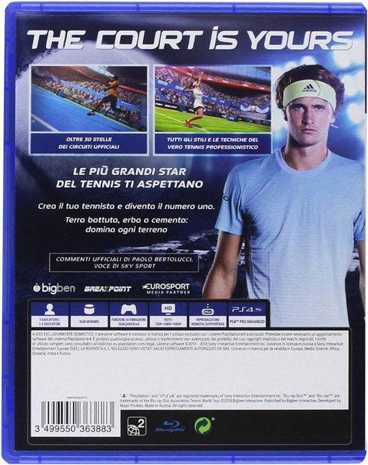 Tennis World Tour Videogioco Ps4 Gioco Playstation 4 2018 Multilingue Italiano