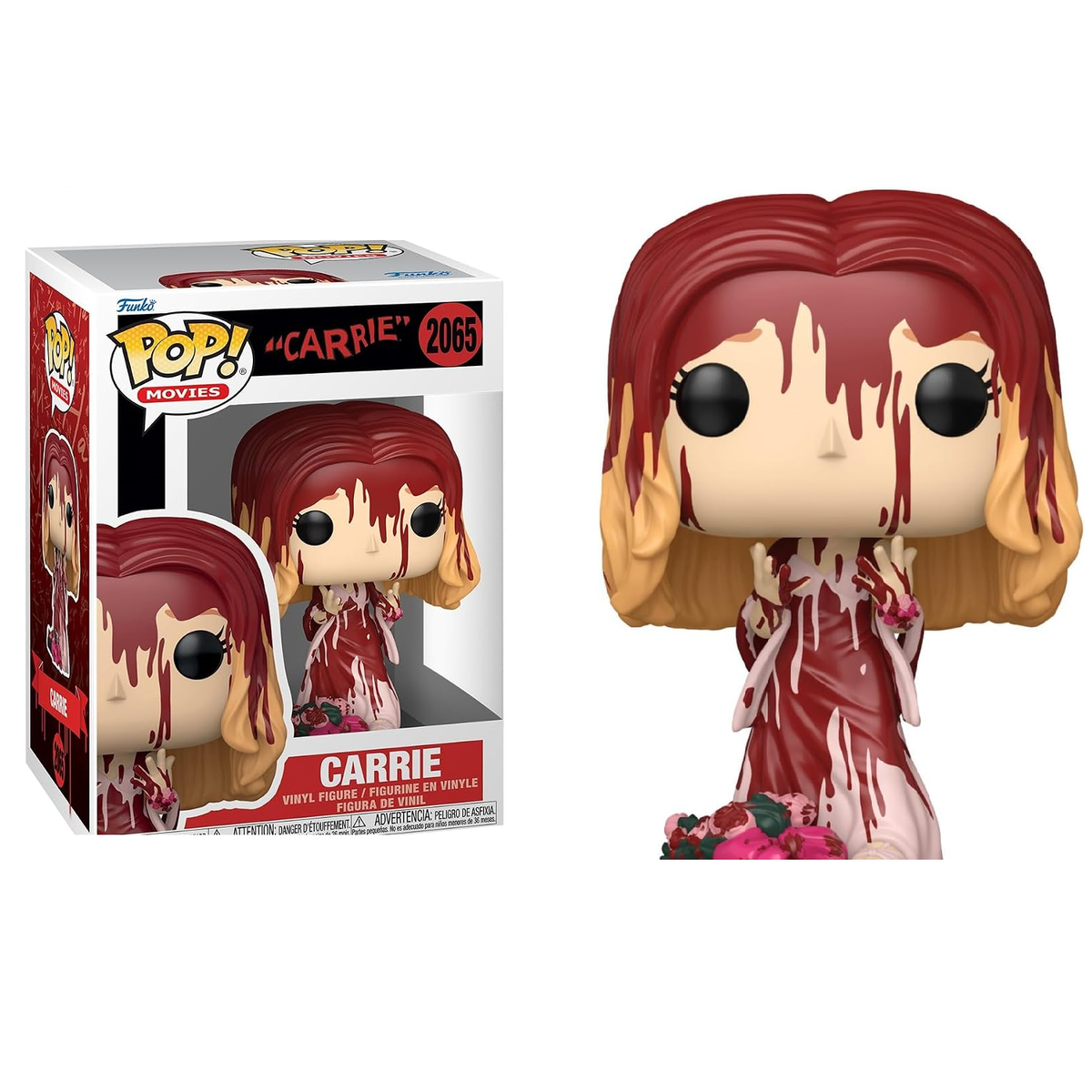Funko Pop ! Movies Carrie - Carrie (2065) White Telekinesis Vinyl Figure Horror (Copia)