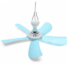 Ventilatore A Soffitto 15W 5 Pale Vento Freddo Gancio Appendere Per Caldo Estate