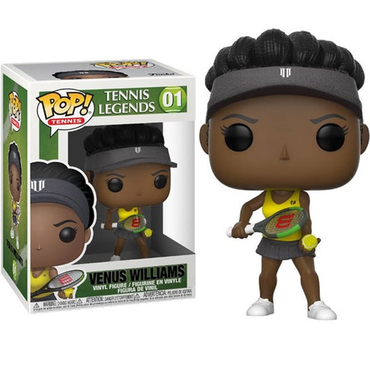 Funko Pop ! Tennis - (01) Venus Williams Figure Venus Ebony Wta Statua 9Cm Woman