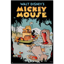 Maxi Poster Disney Mickey Mouse (Vintage) Locandina Topolino da Parete per Cameretta a Muro Incorniciabile 91x61 cm
