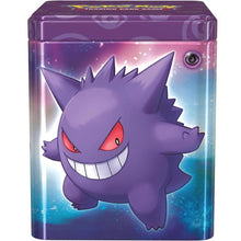 Pokemon Stacking Tin 2024 Tcg Gcc Scatola Impilabile Metallo Card Game Viola Eng