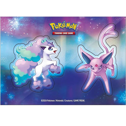 Pokemon Stacking Tin 2024 Tcg Gcc Scatola Impilabile Metallo Card Game Viola Eng