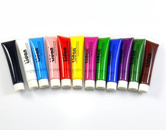 Kit Completo 12 Colori Acrilici Per Micropittura Nail Art Ricostruzione Unghie