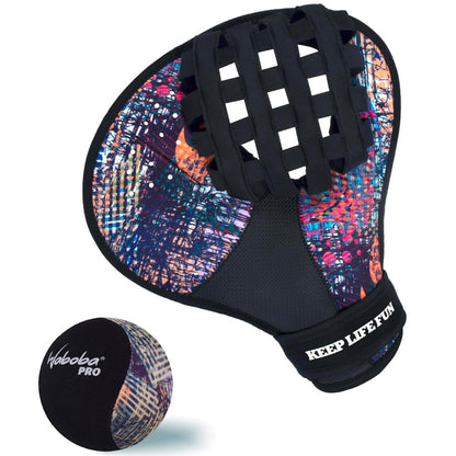 Waboba Catch Water Glove - Guanto per Palla da acqua ambidestro + Pallina Original Skips on Water Bouncing Ball che rimbalza sull’acqua, Giocattolo acquatico ad alte prestazioni