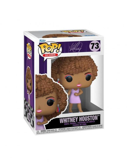 Funko Pop ! Icons Whitney Houston (73) Vinyl Figure Singer Iwdws Song Famous