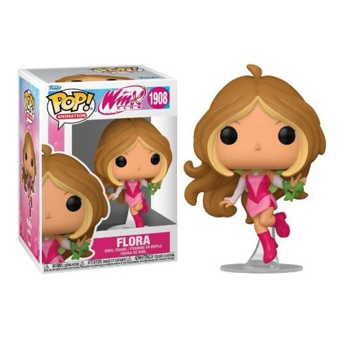 Funko Pop ! Animation - Winx Club (1908) Flora Vinyl Figure 9Cm Statuetta
