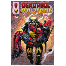 Maxi Poster Marvel (Deadpool e Wolverine 1) a Parete per Cameretta Nerd, Ragazzi, Regalo, Licenza Ufficiale, Incorniciabile 91 x 61 cm