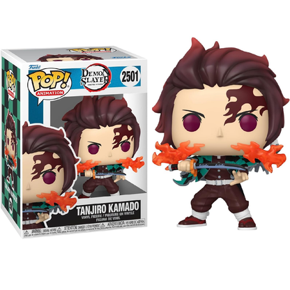 Funko Pop! Animation Demon Slayer (2501) Tanjiro Kamado (Fire Breathing) - Vinyl Figure 9cm