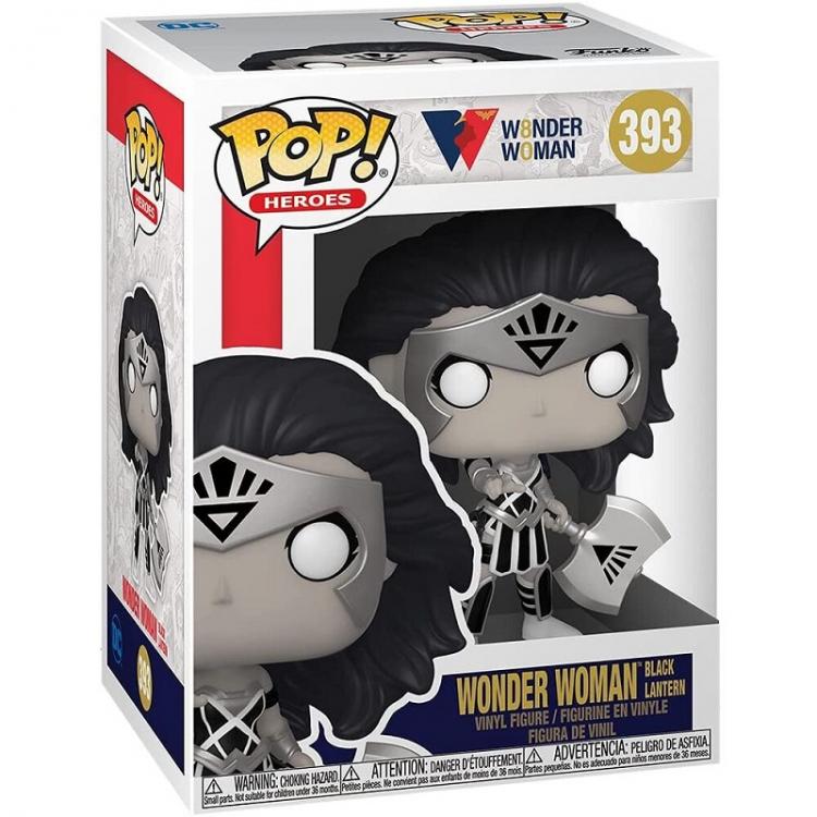 Funko Pop ! Heroes Dc Wonder Woman 80Th - (393) Wonder Woman Black Lantern 9Cm
