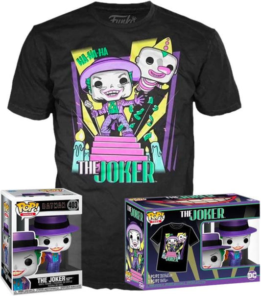 Funko Pop The Joker Wt Speaker Special Edition 403 + T-Shirt M Vinyl Statuetta