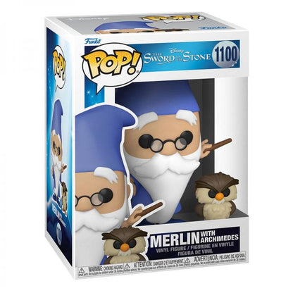 Funko Pop Disney La Spada Nella Roccia 1100 Mago Merlino E Archimede 9Cm Merlin