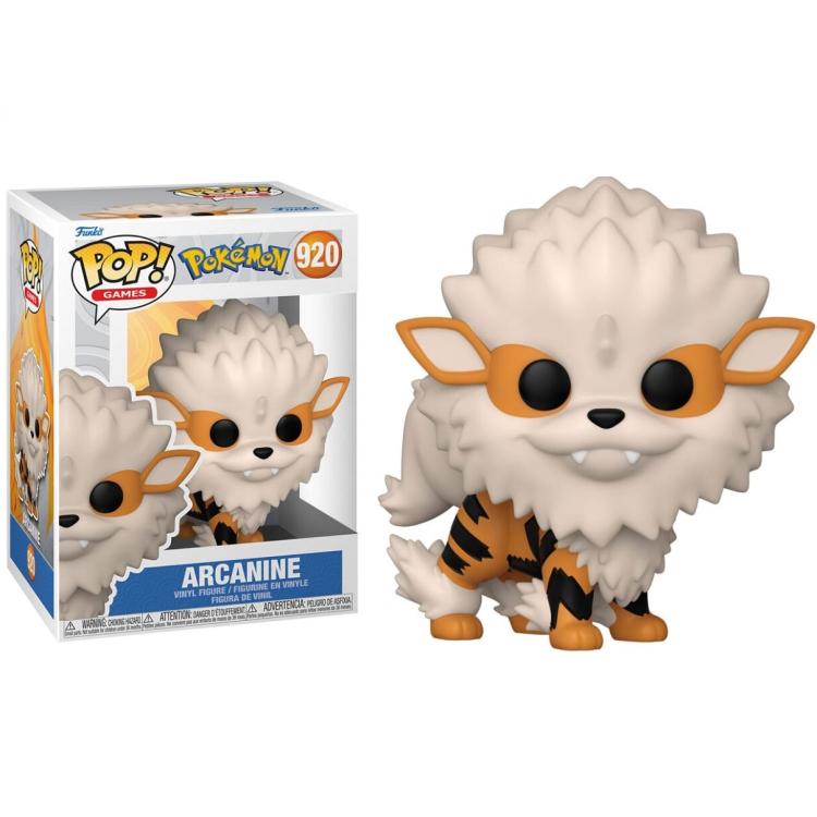 Funko Pop ! Games Pokemon (920) - Arcanine Figure 9Cm Evo Growlithe Vinyl (Emea)