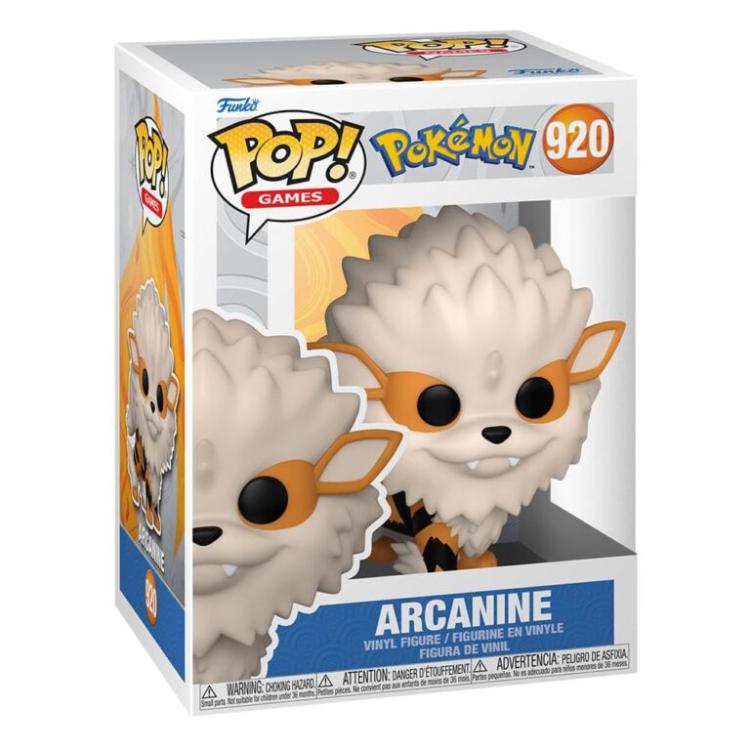 Funko Pop ! Games Pokemon (920) - Arcanine Figure 9Cm Evo Growlithe Vinyl (Emea)