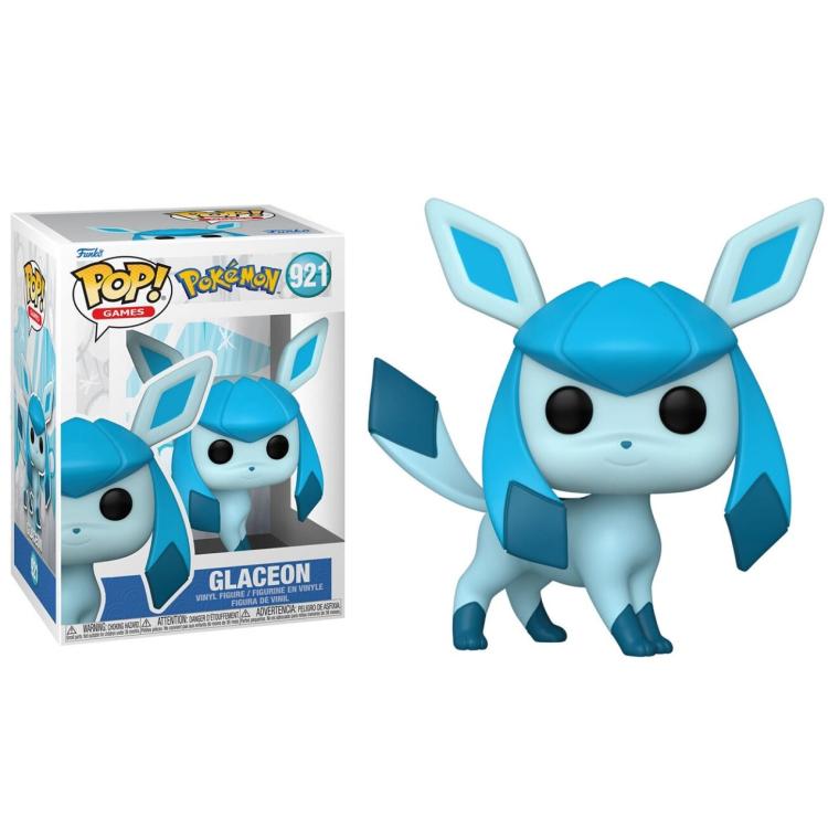Funko Pop ! Games Pokemon - (921) Glaceon Vinyl Figure 9Cm Eevee Ice (Emea)